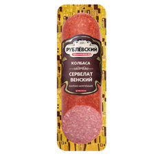 Колбаса Рублевский Сервелат Венский варено-копченая, 300г