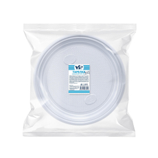 Тарелка одноразовая Vip пластиковая белая 20.5см, 50шт