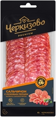 Колбаса Черкизово Сальчичон Premium с розовым перцем сырокопченая нарезка, 85г
