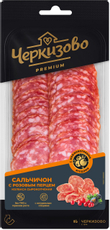Колбаса Черкизово Сальчичон Premium с розовым перцем сырокопченая нарезка, 85г