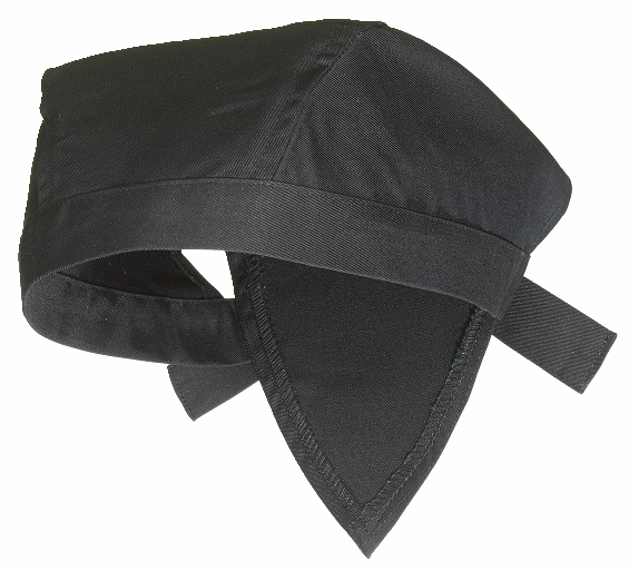 METRO PROFESSIONAL Бандана повара черная, 2шт