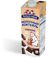 Коктейль молочный Белый город шоколад 1.5%, 1л