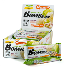 Батончик ореховый Bombbar Фисташки и пломбир неглазированный, 60г x 20 шт
