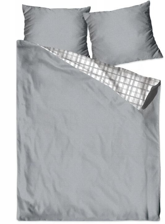 Tarrington House Пододеяльник страйп-сатин светло-серый, 200 x 210см