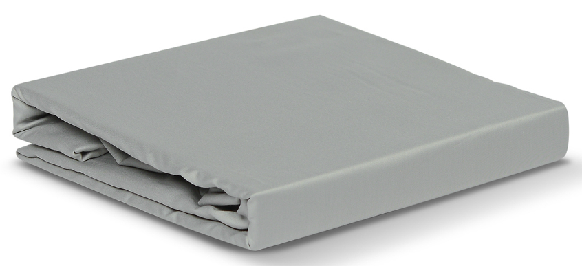 Tarrington House Простыня страйп-сатин светло-серый, 150 x 220см