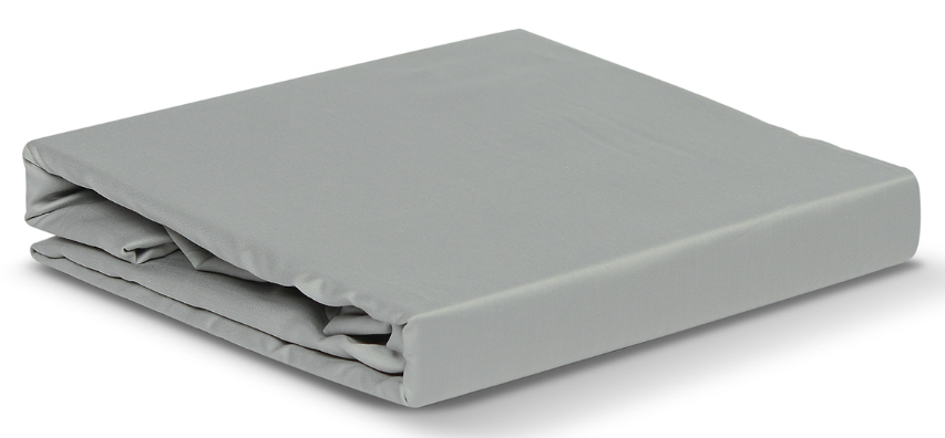 Tarrington House Простыня страйп-сатин светло-серый, 220 х 260см