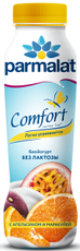 Йогурт питьевой Parmalat безлактозный апельсин и маракуйя, 290г