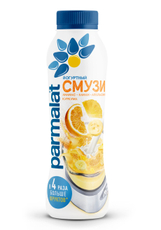 Смузи йогуртный Parmalat ананас, банан и куркума, 280г