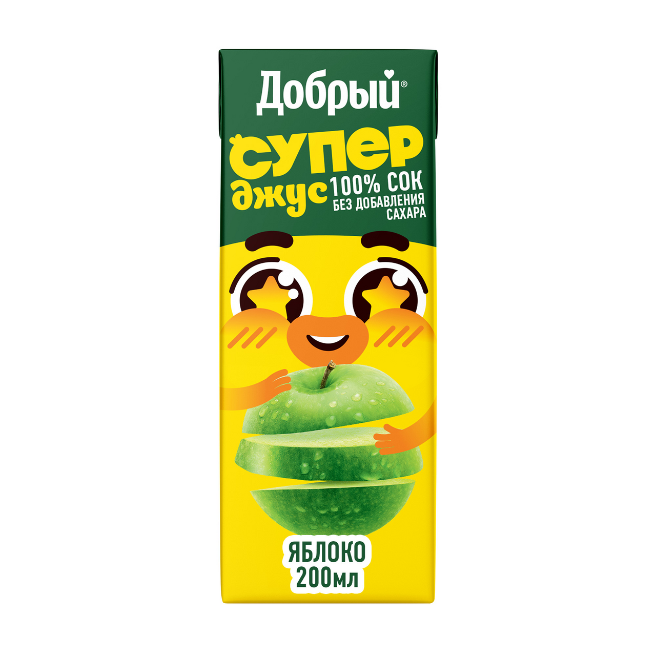 Изображение товара Сок Добрый Active kid яблочный, 200мл