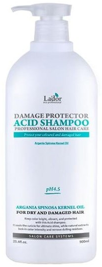 Изображение товара Шампунь La'Dor Damaged Protector Acid с аргановым маслом 900мл