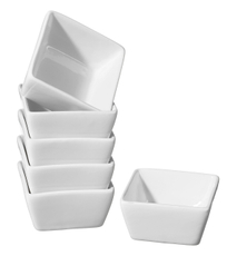 METRO PROFESSIONAL Tapas White Соусник фарфоровый, 6шт х 6см