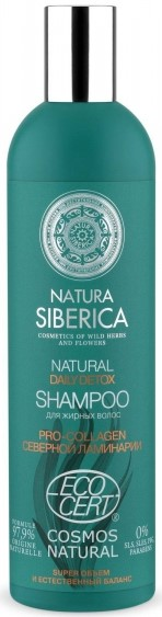 Изображение товара Натура Сиберика Шампунь Daily Detox для жирных волос 400мл натуральный уход