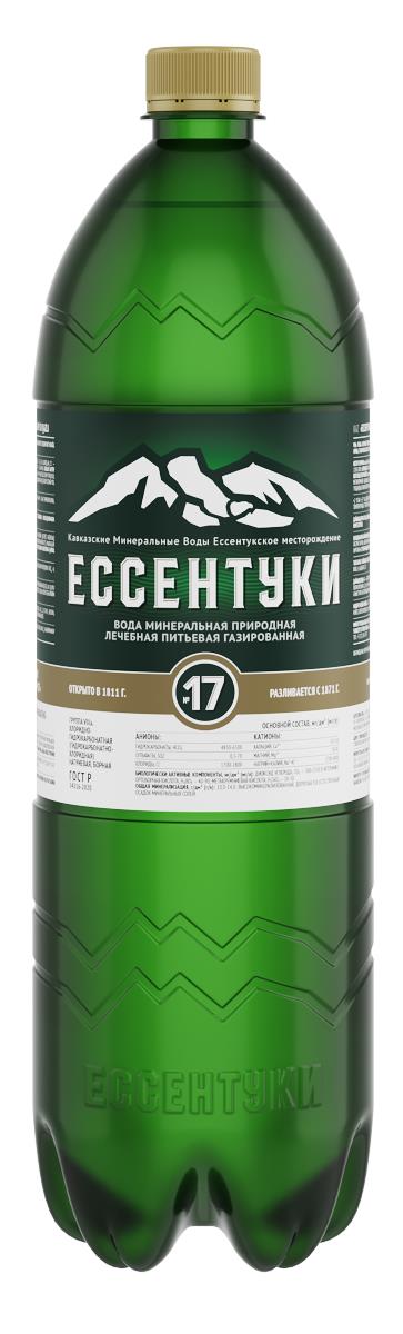 Минеральная вода ЕССЕНТУКИ №17, упаковка 6*1,5л