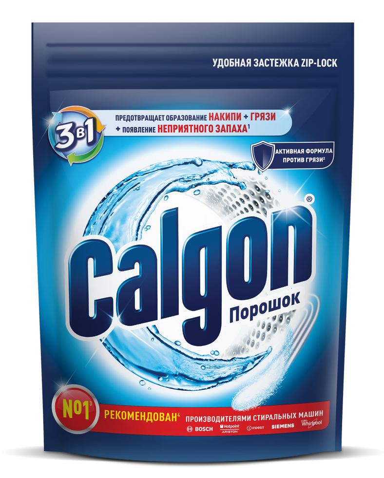 Средство для стиральной машины Calgon 3в1 для смягчения воды и предотвращения образования известкового налета, 400г