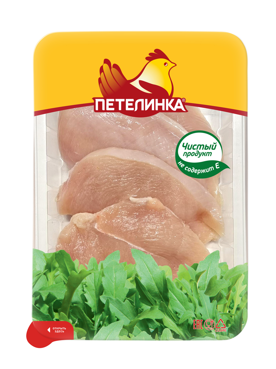 Стейк из цыпленка-бройлера Петелинка охлажденный, 450г