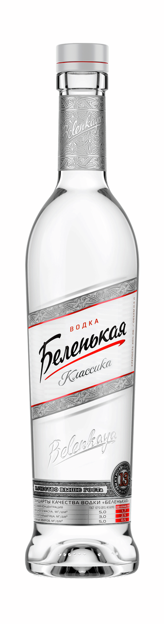 Изображение товара Водка Беленькая классическая 0.5л премиум качество Россия