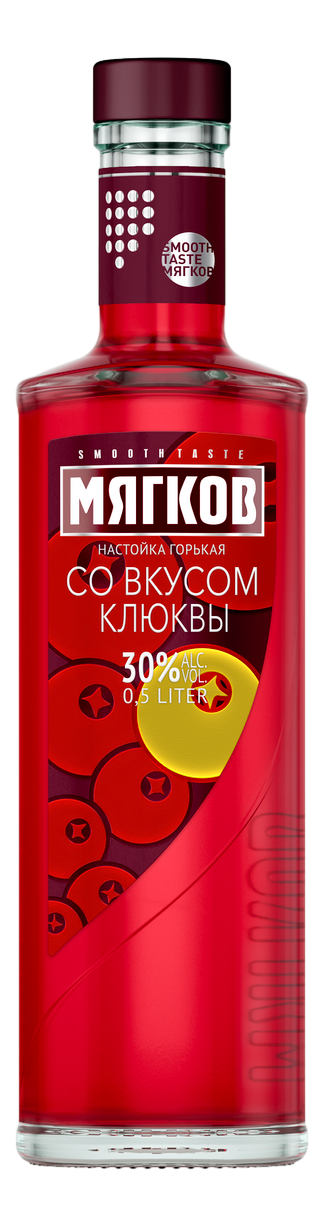 Мягков со вкусом клюквы настойка горькая 0,5л