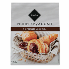 RIOBA Круассаны мини с какао, 200г