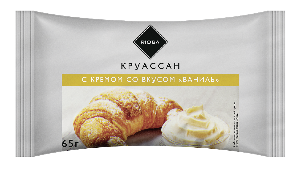 RIOBA Сингл круассан с ванилью, 65г