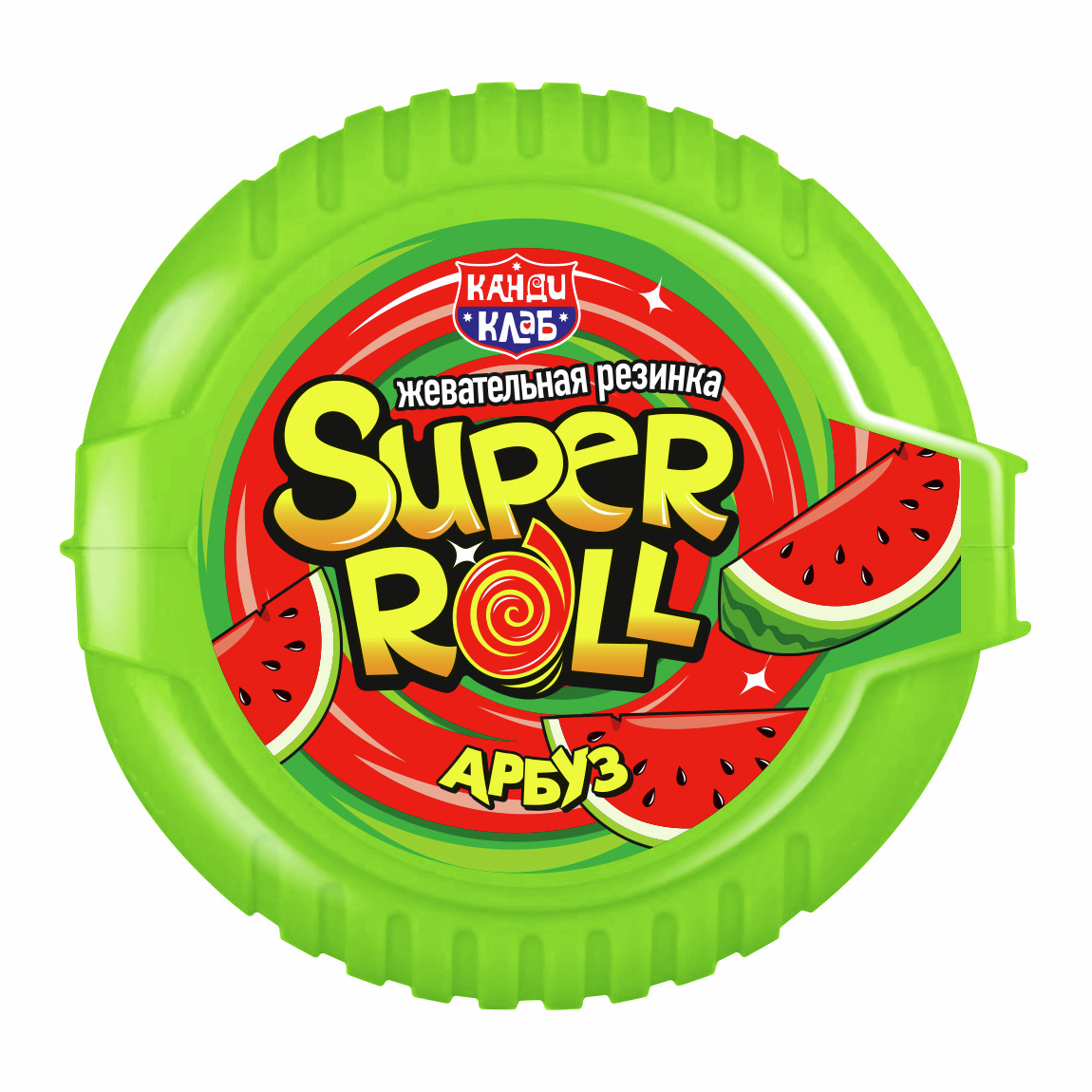 Жевательная резинка Канди клаб Super Roll Ассорти, 10г
