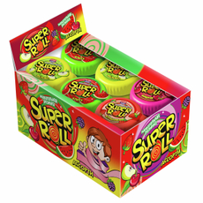 Жевательная резинка Канди клаб Super Roll Ассорти, 10г x 24 шт