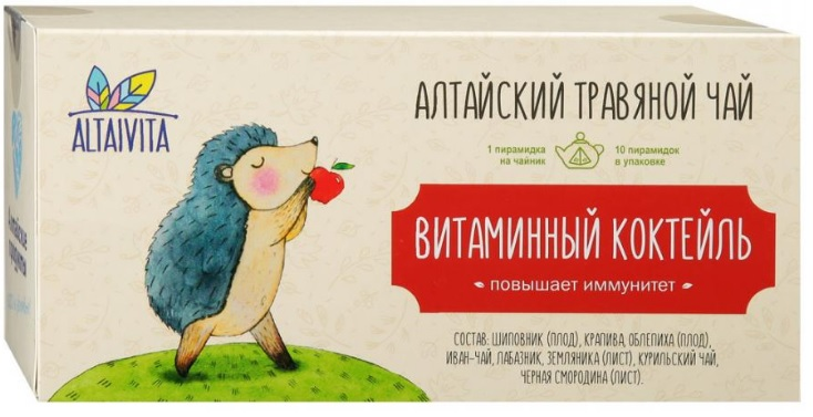 Изображение товара Чай Алтайвита Витаминный Травяной Коктейль 40г