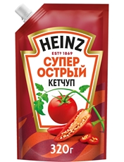 Кетчуп Heinz Супер острый, 320г