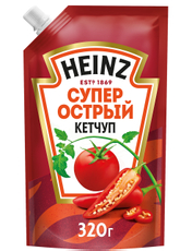 Кетчуп Heinz Супер острый, 320г
