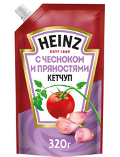 Кетчуп Heinz c чесноком и пряностями, 320г