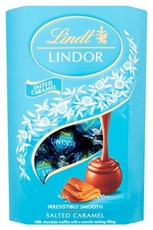 Конфеты Lindt Lindor Соленая карамель шоколадные, 200г