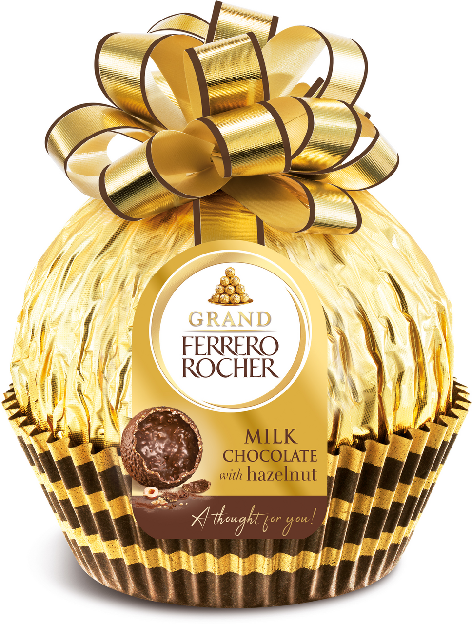 Набор конфет Grand Ferrero Rocher хрустящие из молочного шоколада, 125г