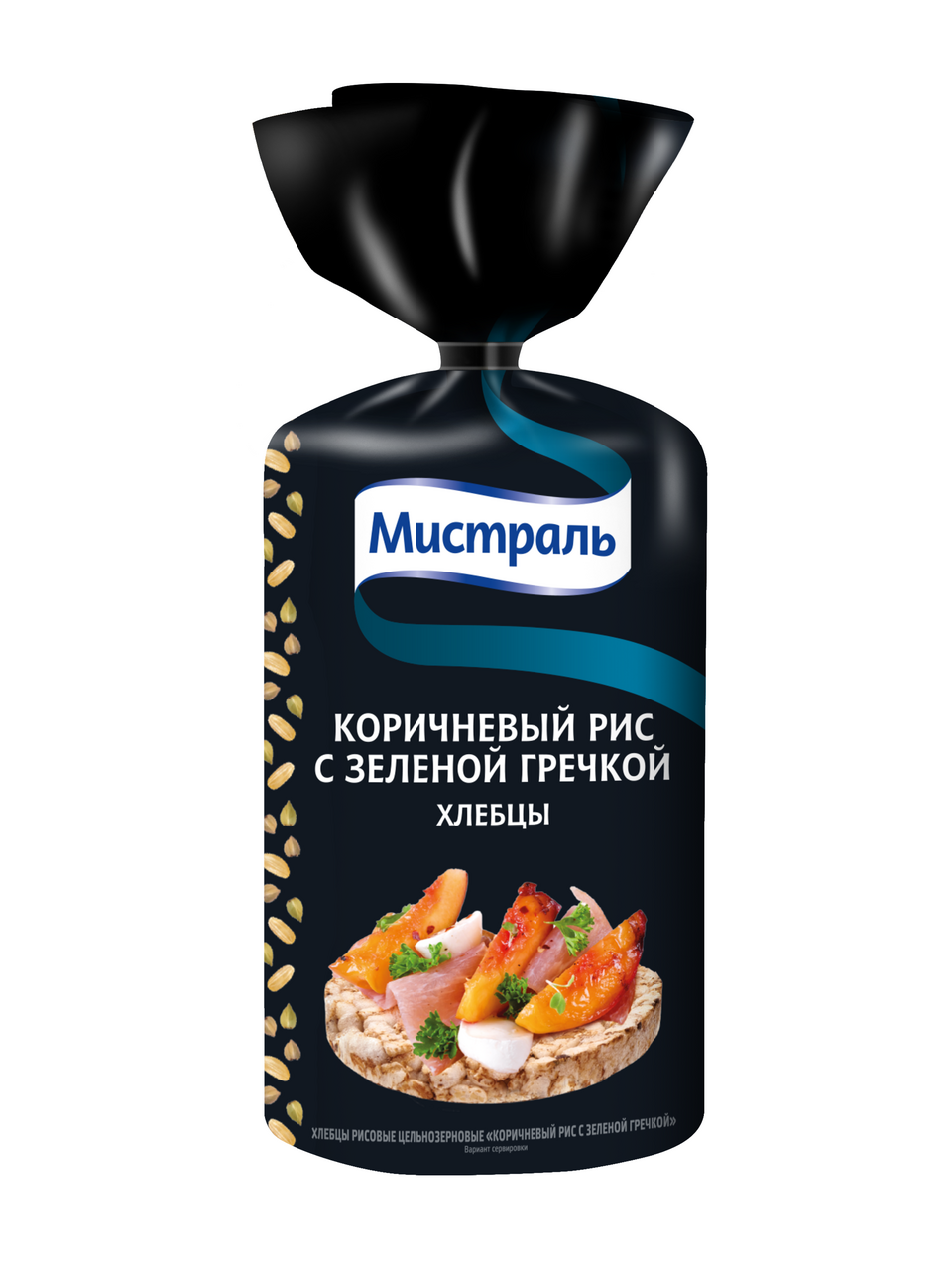 Хлебцы Мистраль коричневый рис с зеленой гречкой, 100г