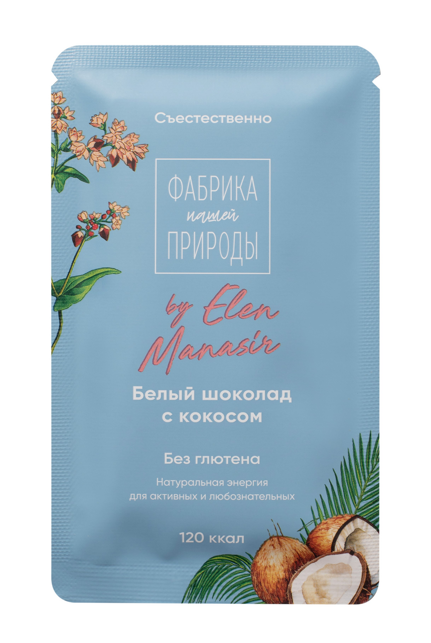 Шоколад Фабрика природы гречишный с кокосом, 20г