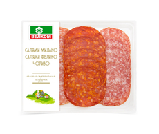 Ассорти колбас Велком Милано-Чоризо-Фелино сыровяленая ассорти, 150г