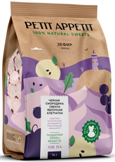 Мини-зефир Petit Appetit черная смородина, свекла и яблочная клетчатка, 74г