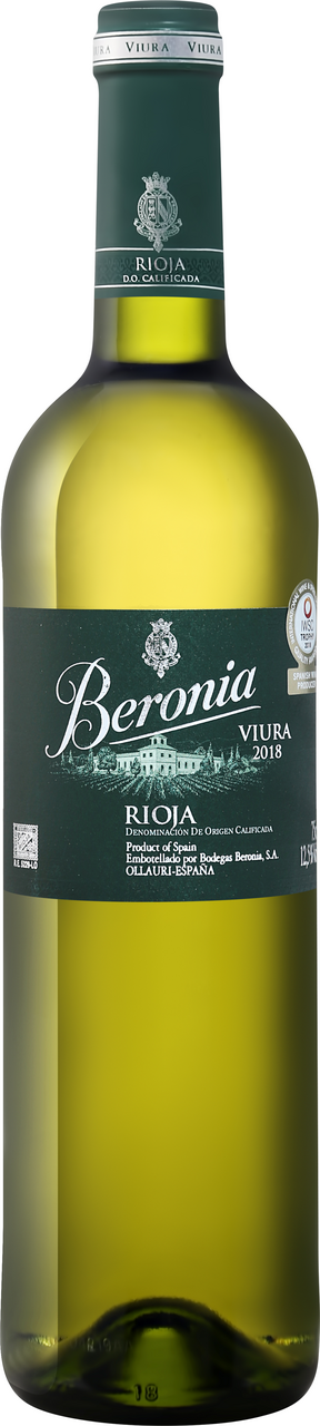 Изображение товара Вино Beronia Viura белое сухое 0.75л Испания