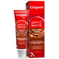 Зубная паста Colgate чай, кофе, табак отбеливающая с натуральными маслами мяты, 75мл