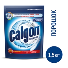 Средство для стиральной машины Calgon 3в1 для смягчения воды и предотвращения образования известкового налета, 1.5кг