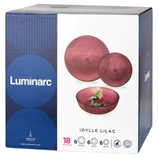 Столовый набор Luminarc Idylle Lilac Идиллия Лилак, 18 предметов