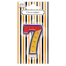 Свеча-цифра 7 Fiolento Friendly Birthday