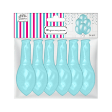 Шары надувные Fiolento Веселая вечеринка голубые перламутровые 30см, 6шт