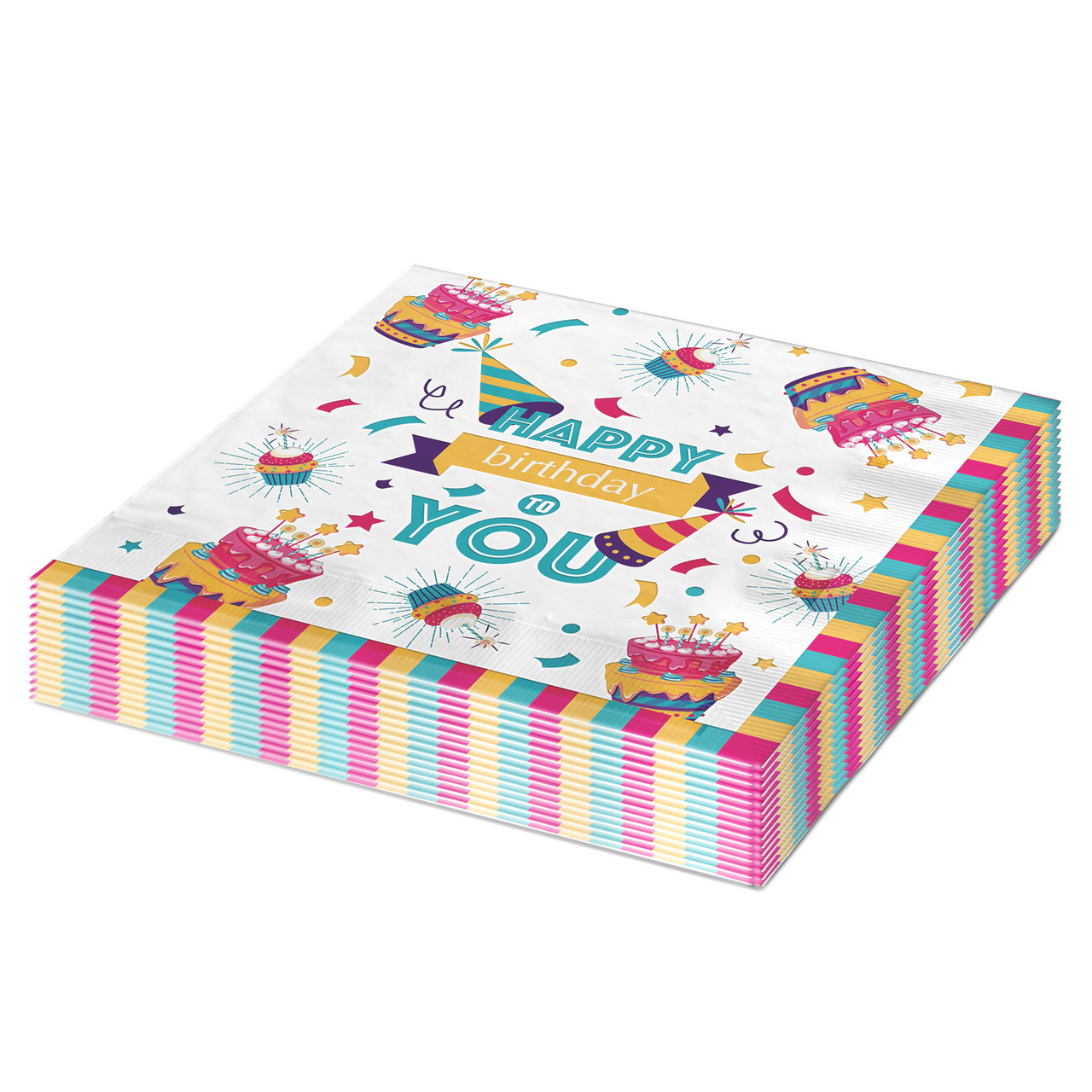 Салфетки Fiolento бумажные двухслойные 16.5см, 16шт