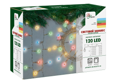 Электрогирлянда занавес B&H 120Led мультиколор, 2м