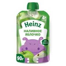 Пюре фруктовое детское Heinz Наливное яблочко с 4 месяцев, 90г