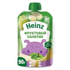 Пюре фруктовое детское Heinz Фруктовый салатик с 6 месяцев, 90г