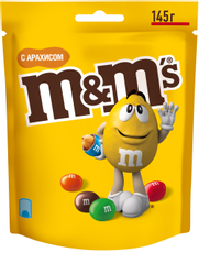 Конфеты M&M's драже с арахисом и молочным шоколадом, 145г