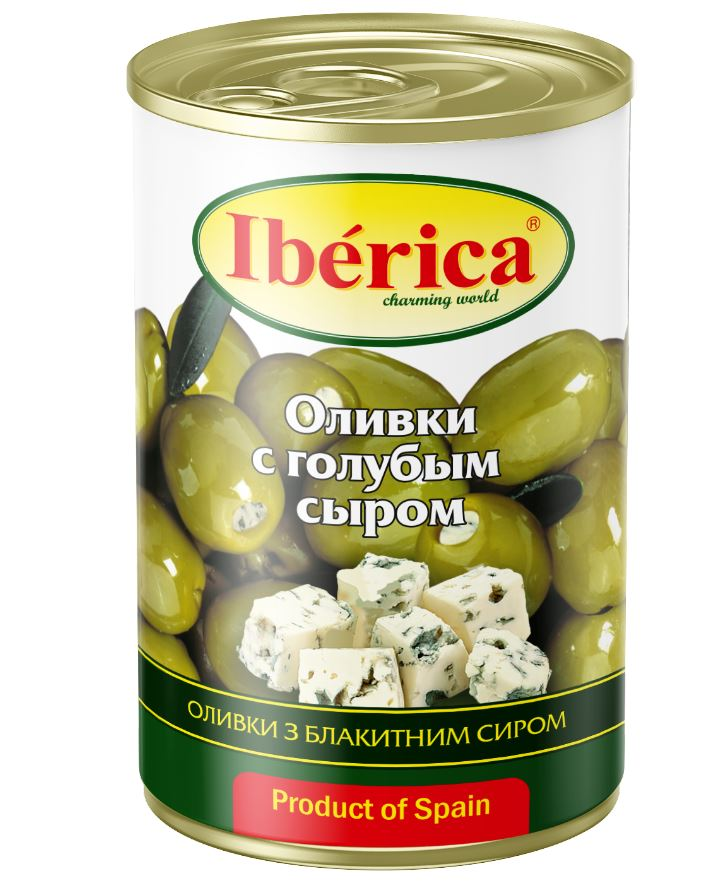 Оливки Iberica с голубым сыром, 300г