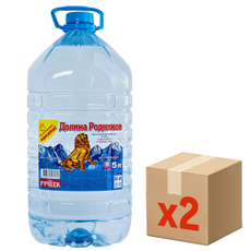 Вода Долина Родников негазированная, 5л x 2 шт