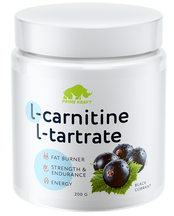 Коктейль жиросжигающий Prime Kraft L-Carnitine L-Tartrate Черная смородина, 200г