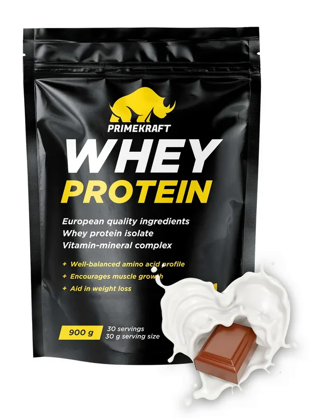 Коктейль Prime Kraft Whey молочный шоколад, 900г купить с доставкой на ...